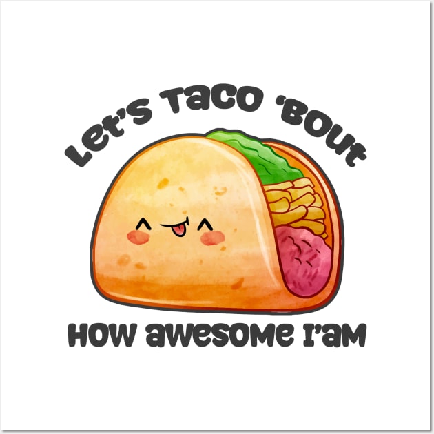 Mexican Tacos And Tequila Funny Wall Art by Cosmic Art
